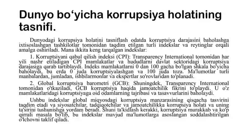 Korrupsiyaga qarshi kurashning jahon tajribasi 3