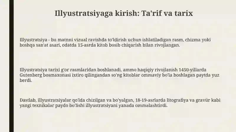 Illyustratsiya: Ta'rif va Tarix 3