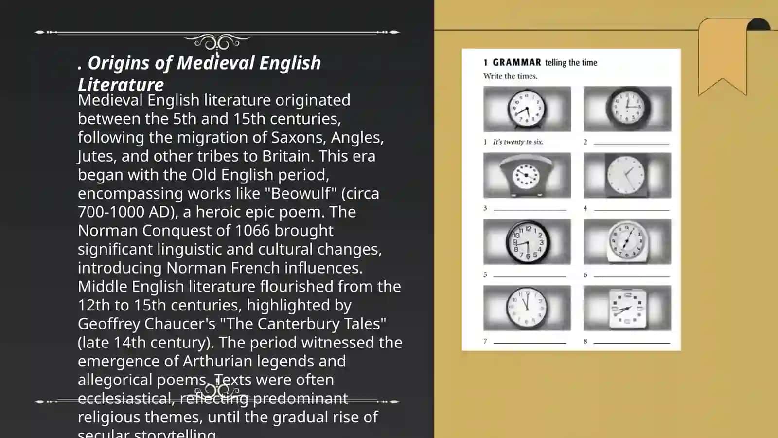 Medieval English Literature Course by Isomova Farangiz 3
