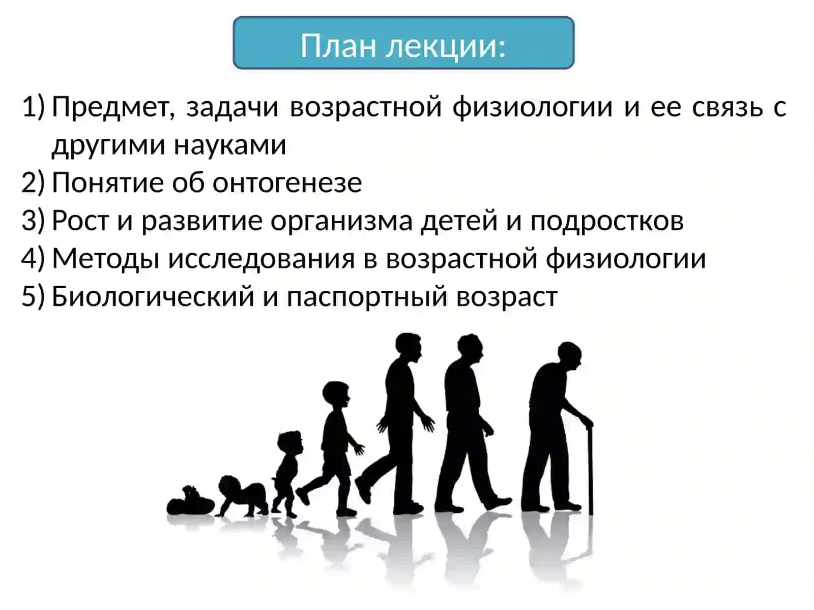 ВВЕДЕНИЕ В ПРЕДМЕТ «ВОЗРАСТНЯ ФИЗИОЛОГИЯ И ГИГИЕНА» 3