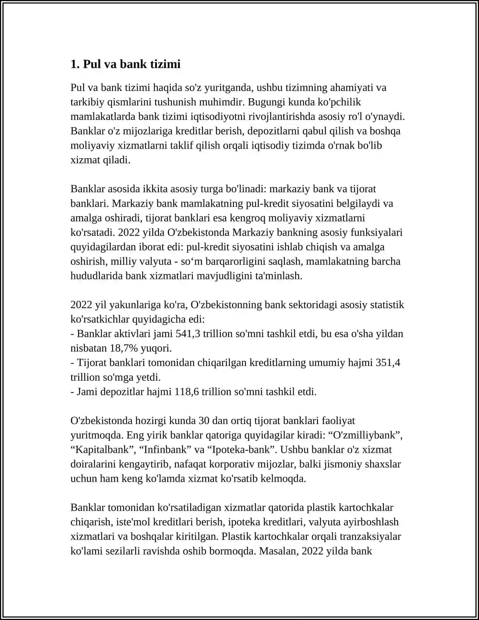 MUSTAQIL ISH Mavzu: MAKROIQTISODIYOT FANI 3