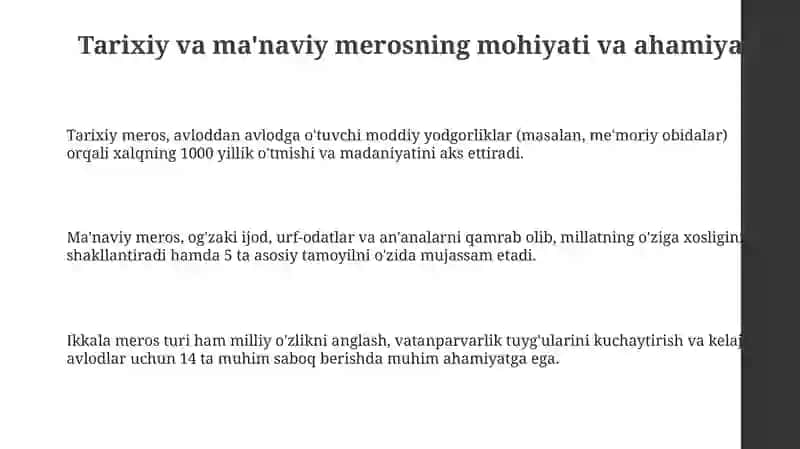 O'zbekistonning manaviy va tarixiy merosini tiklash 3