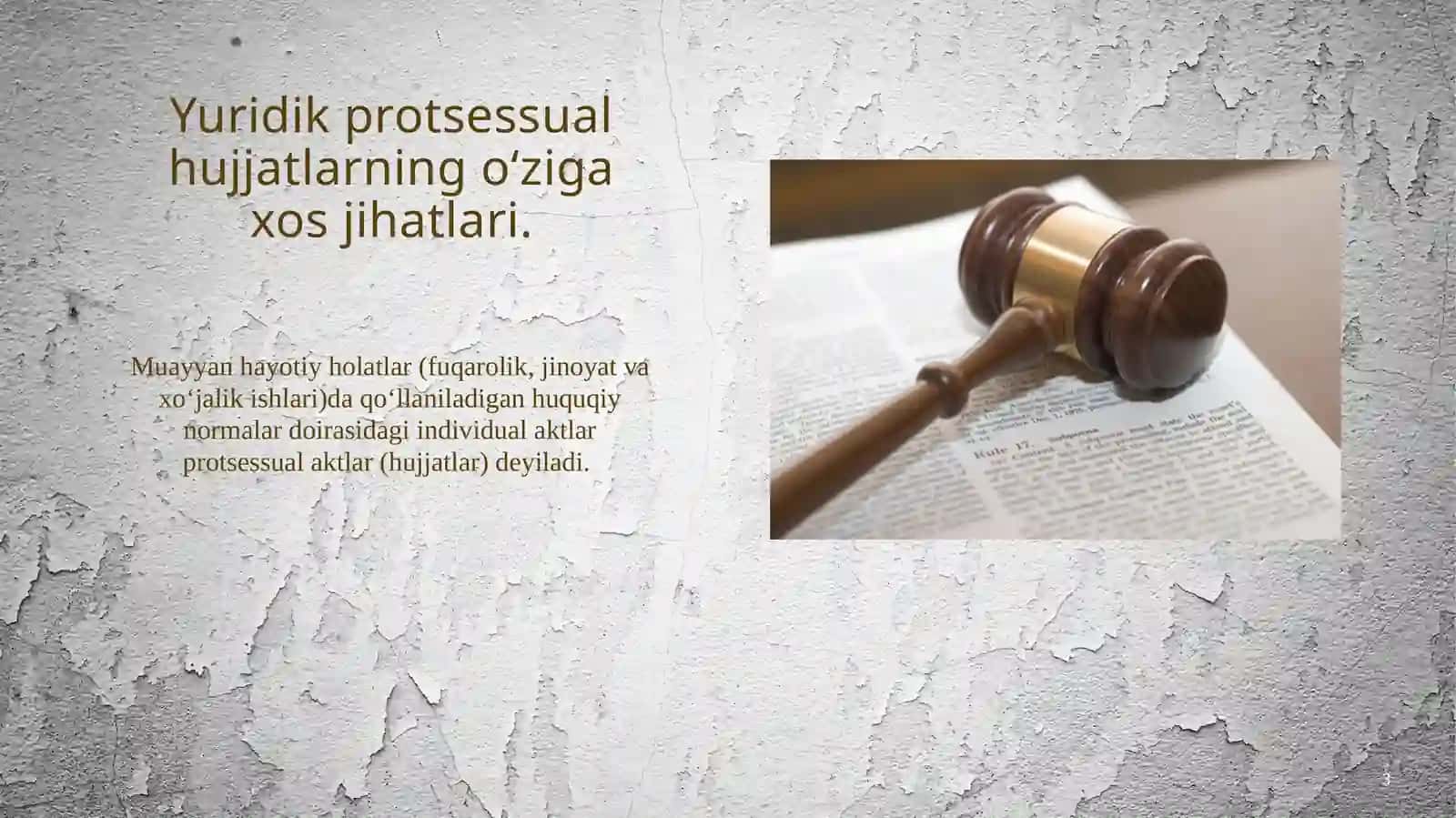 Protsessual hujjatlar 3