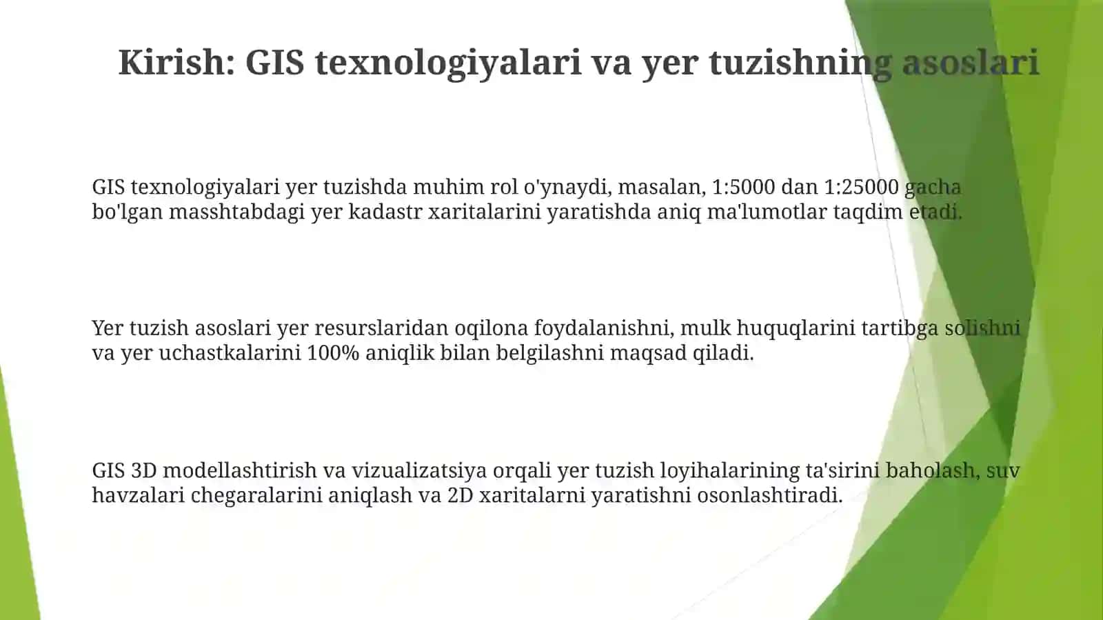GIS  texnologiyalarining   melioratsiyadagi  qo‘llanilishi 3
