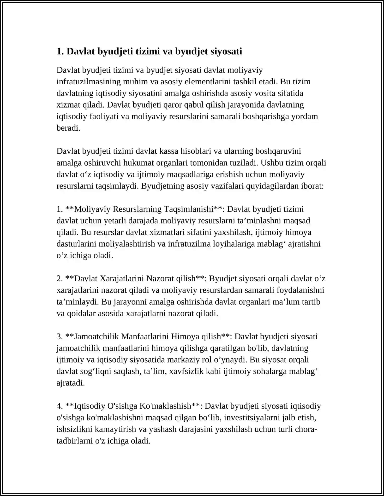 DAVLAT MOLIAVIY INFRATUZILMASINING ASOSIY ELEMENTLARI 3