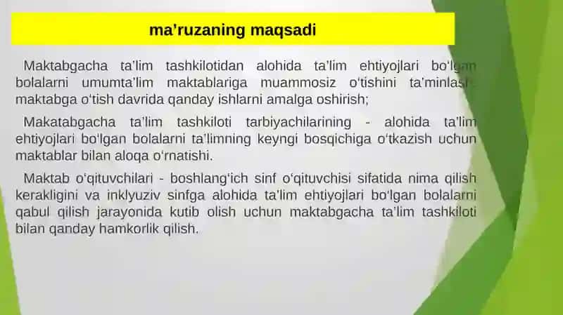 Inklyuziv ta’limning psixologik-pedagogik va tashkiliy shartlari 3