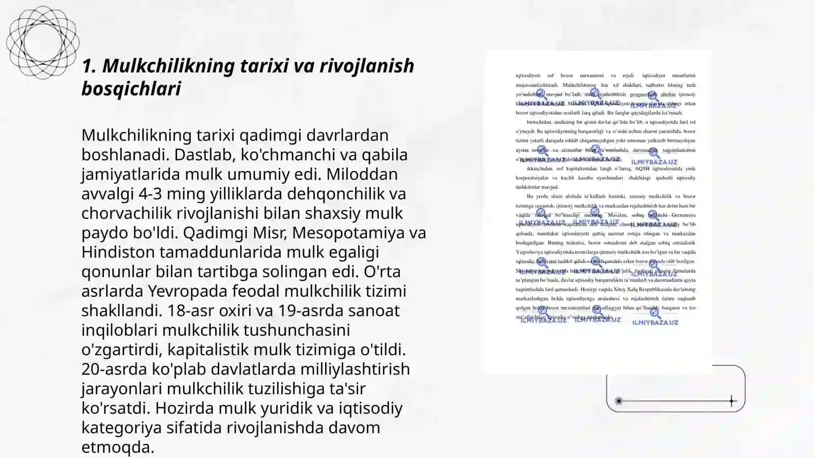 Mulkchilikning turli shakllari va ularning iqtisodiy mazmuni 3