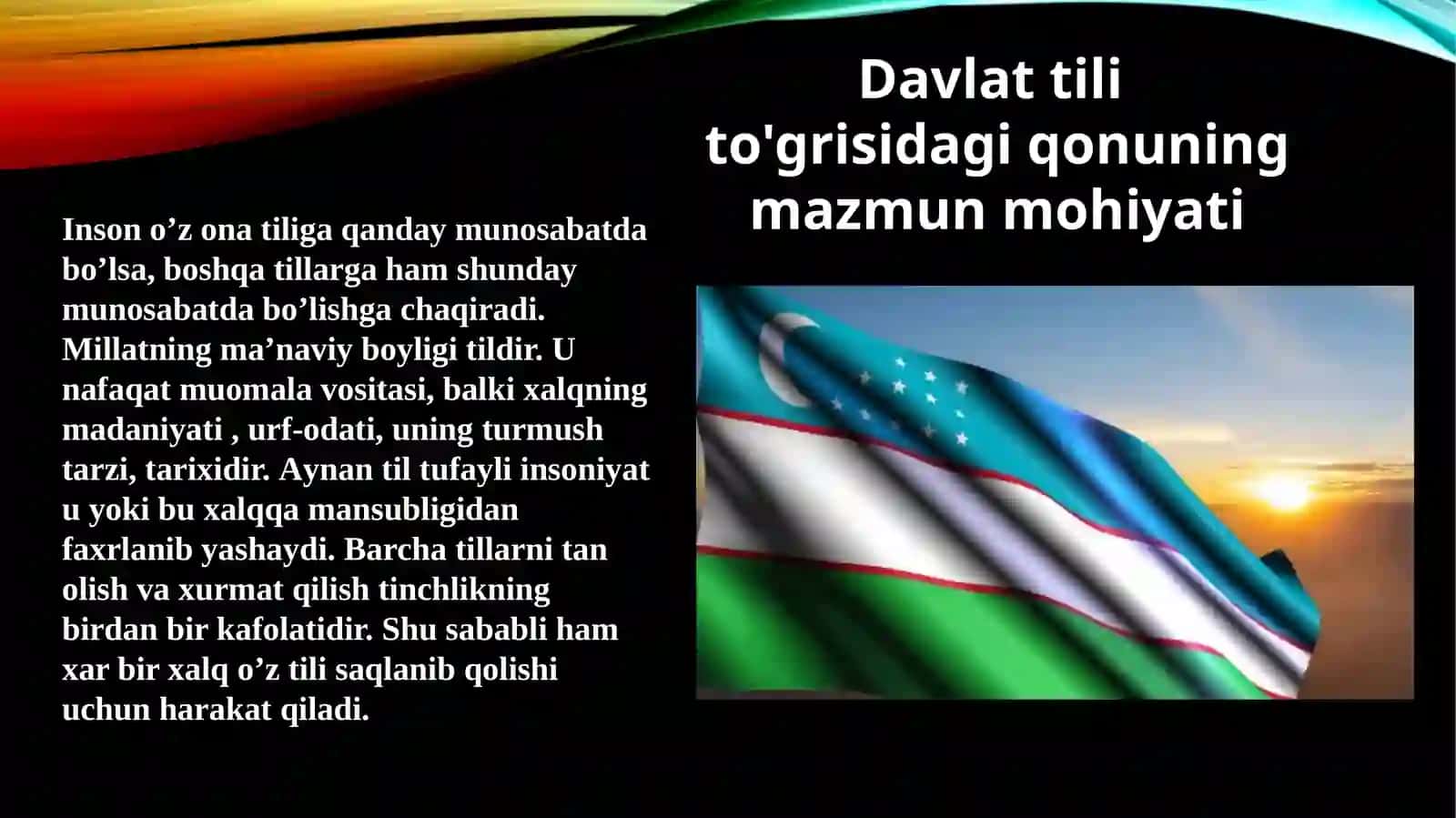 Davlattilito'grisidagi qonuning mazmuniyati 3