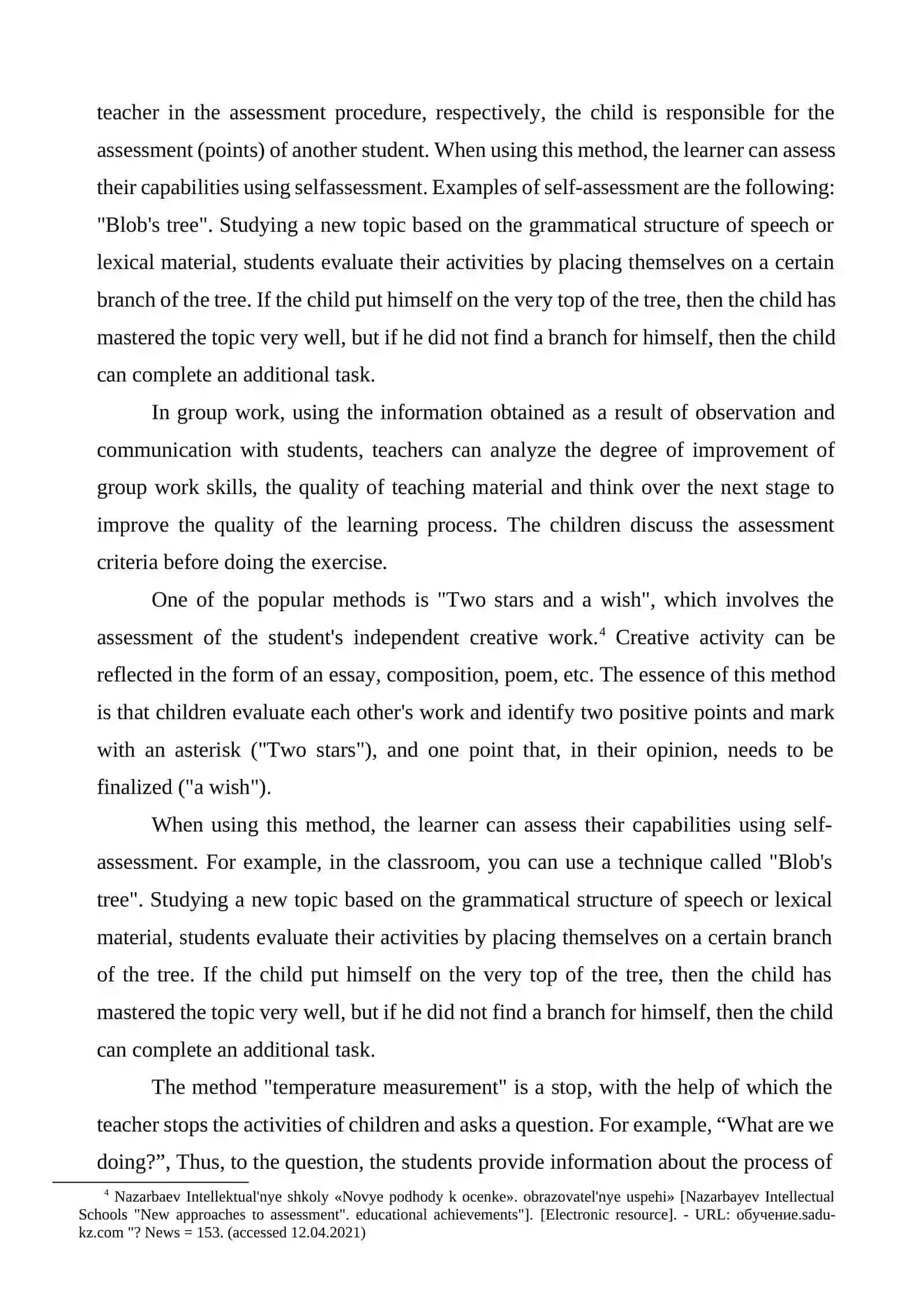 EDUCATIONAL ASSESSMENT METHODOLOGY STUDENT ACHIEVEMENTS IN ENGLISH LANGUAGE LESSONS 3