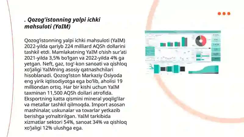 Qozog'iston respublikasining iqtisodiy ko'rsatkichlari tahlili 3