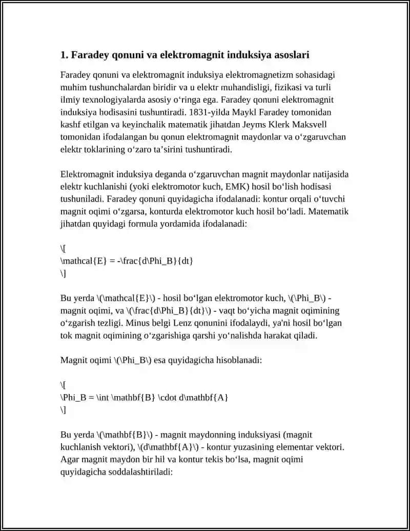 ELEKTROMAGNIT INDUKTSIYA HODISASINING FARADEY MOKSVELL TOLQINI 3