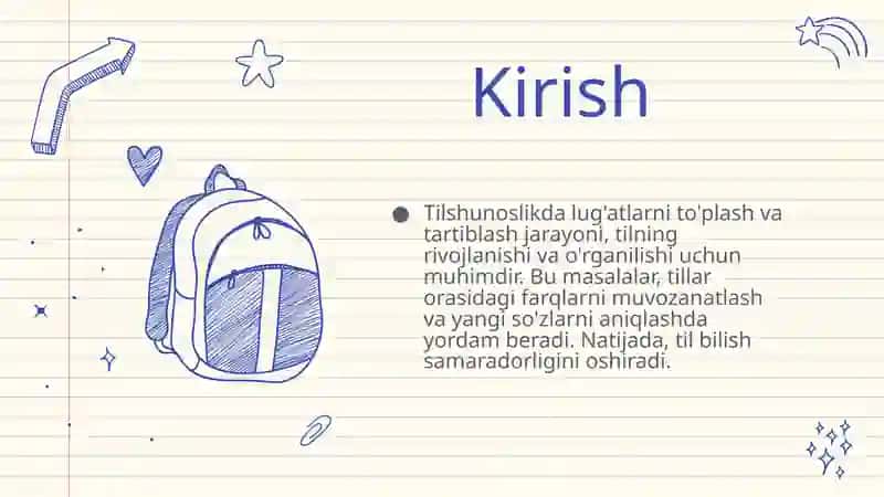 Tilshunoslikda Lug'atlarni Toplash va Tartiblash 3