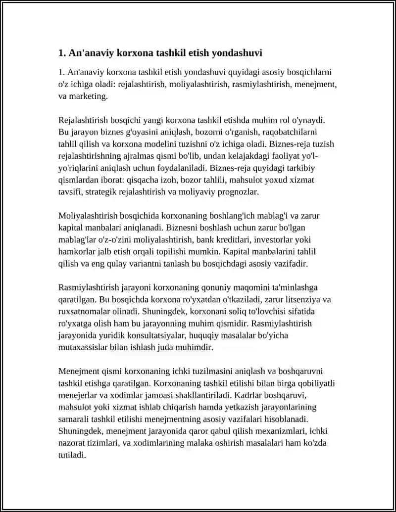 BIZNESNI TASHKIL ETISHDA TURLI YONDASHUV 3