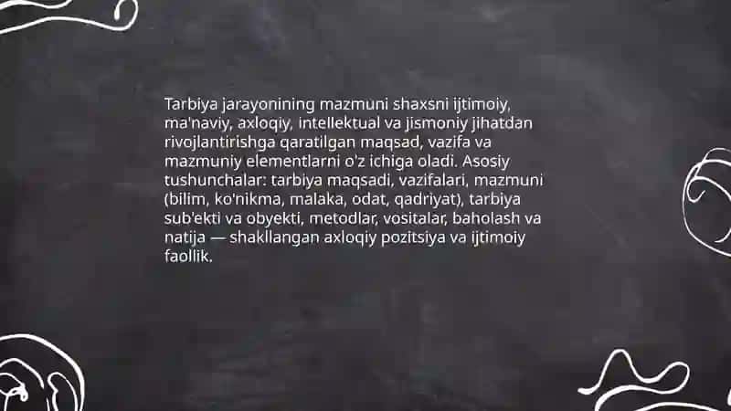 Tarbiya jarayonining mazmuni va tamoyillari 3