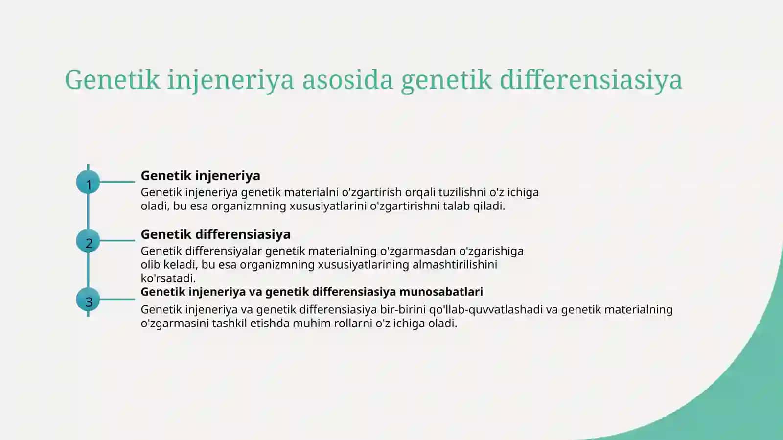 Gen injeneriya va uning meditsina amaliyotida qo'llanilishi 3