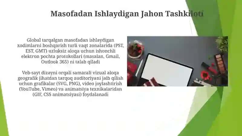 Global armoqda ishlashni tashkil etish 3