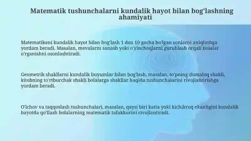 Maktabgatayyorlov - matematika mashg'uloti 3