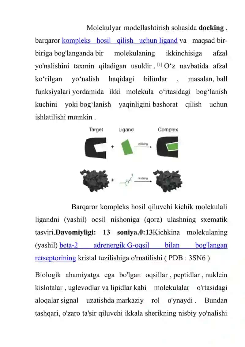 Molekulyar docking tarkibi 3