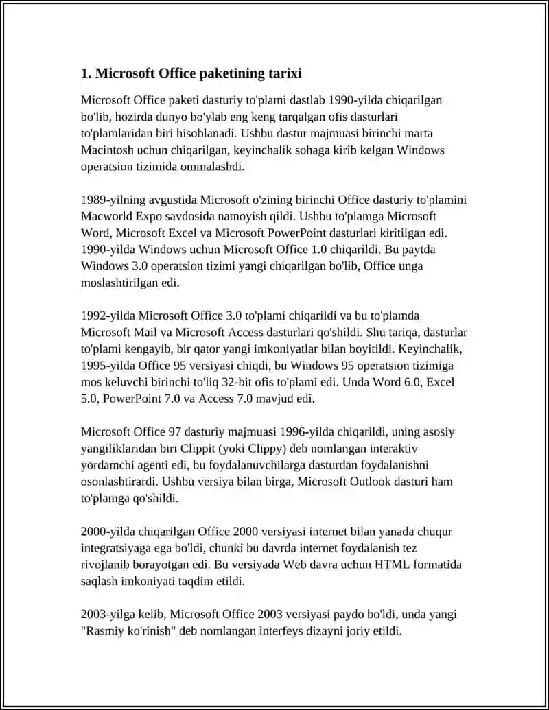 MICROSOFT OFFICE PAKETI 3