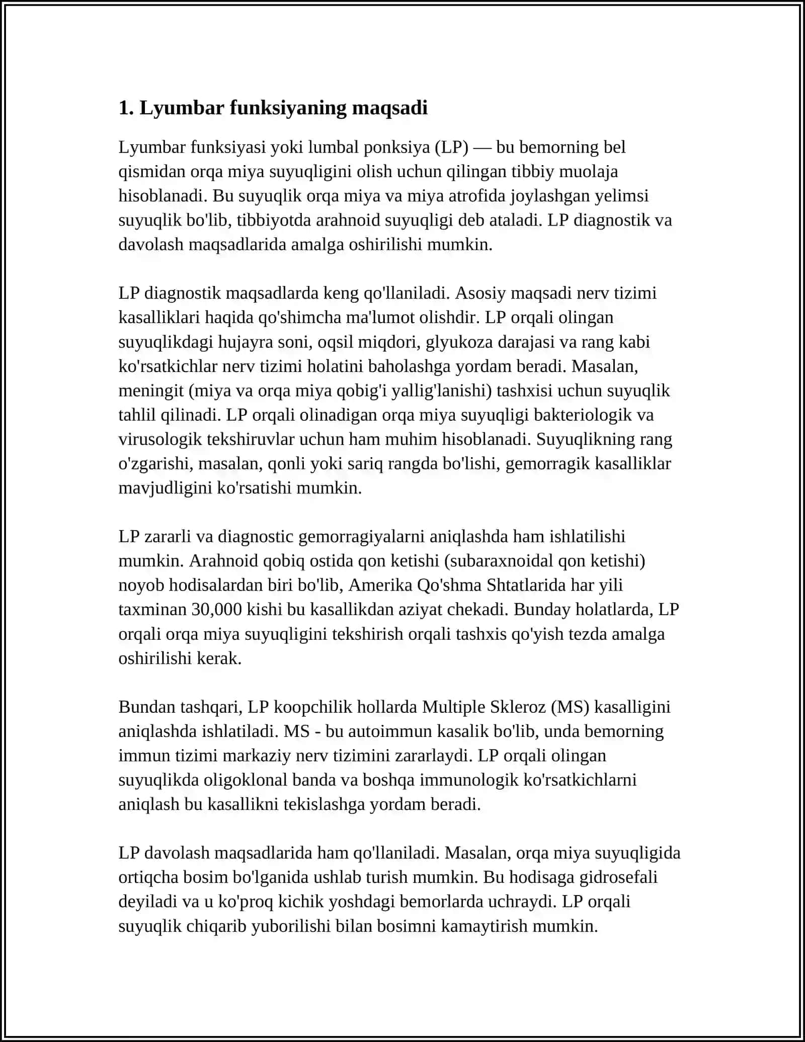BEMORLAR LABORATOR LYUMBAL PUNKSIYA 3
