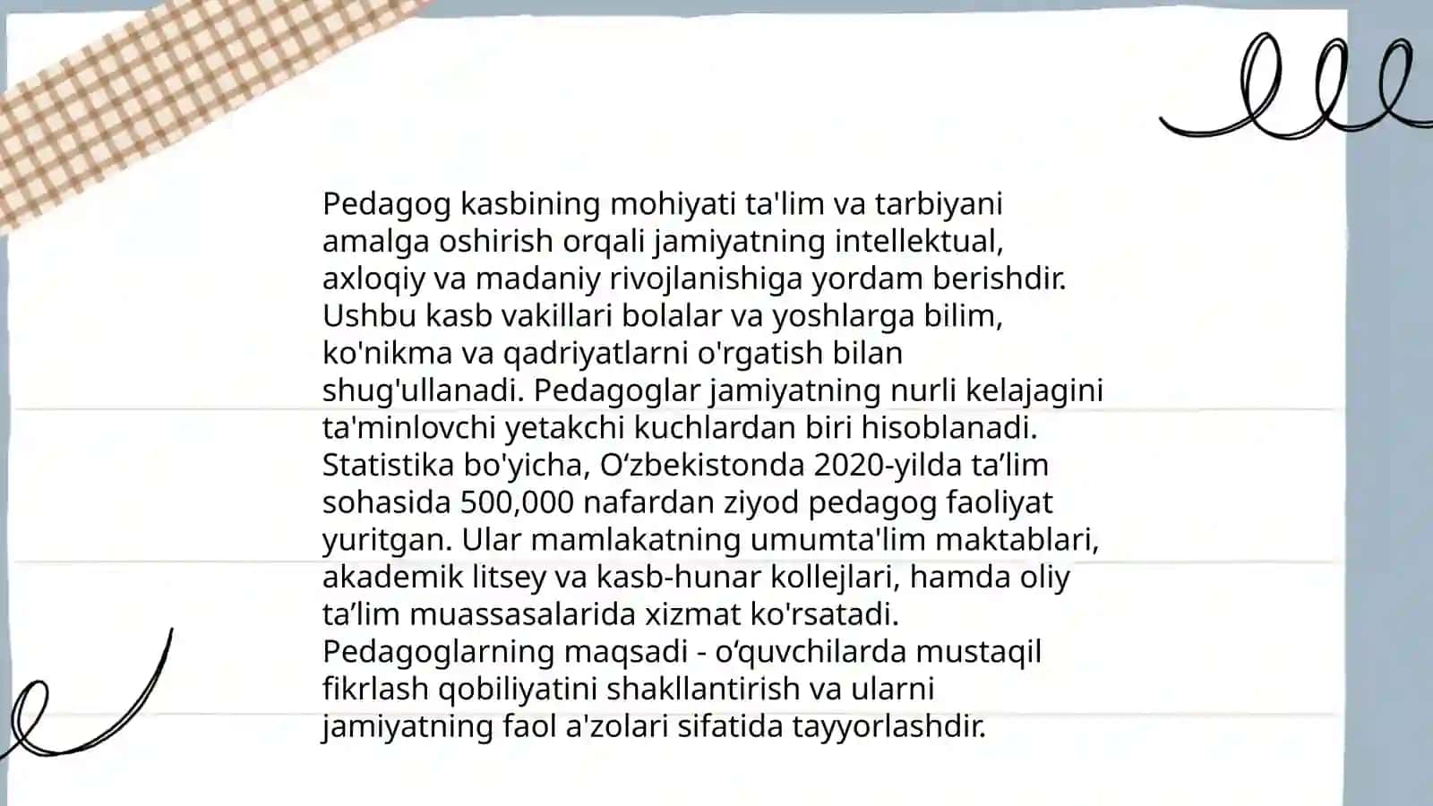 Pedagog kasbining mohiyati 3