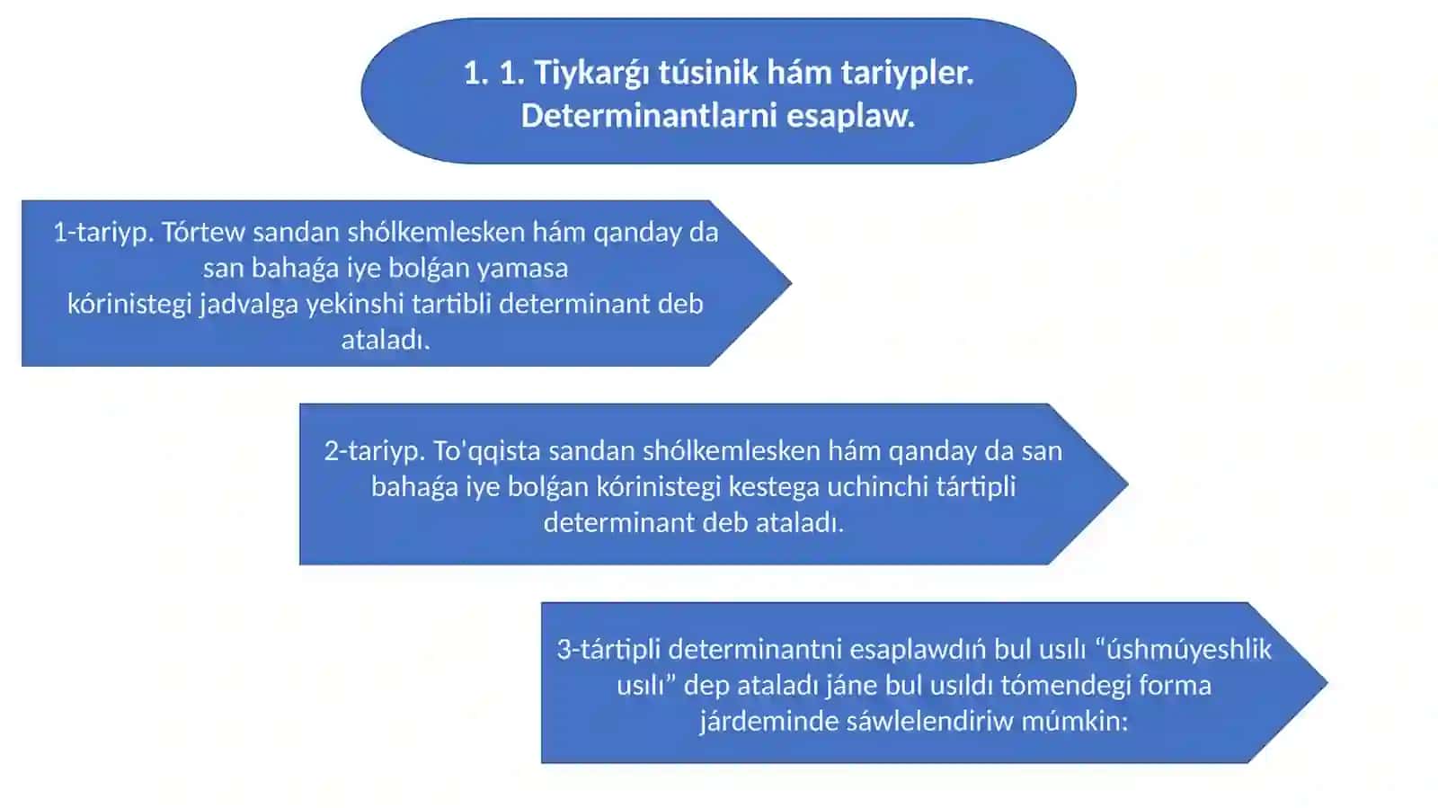 Xisoblagich determinantlar 3