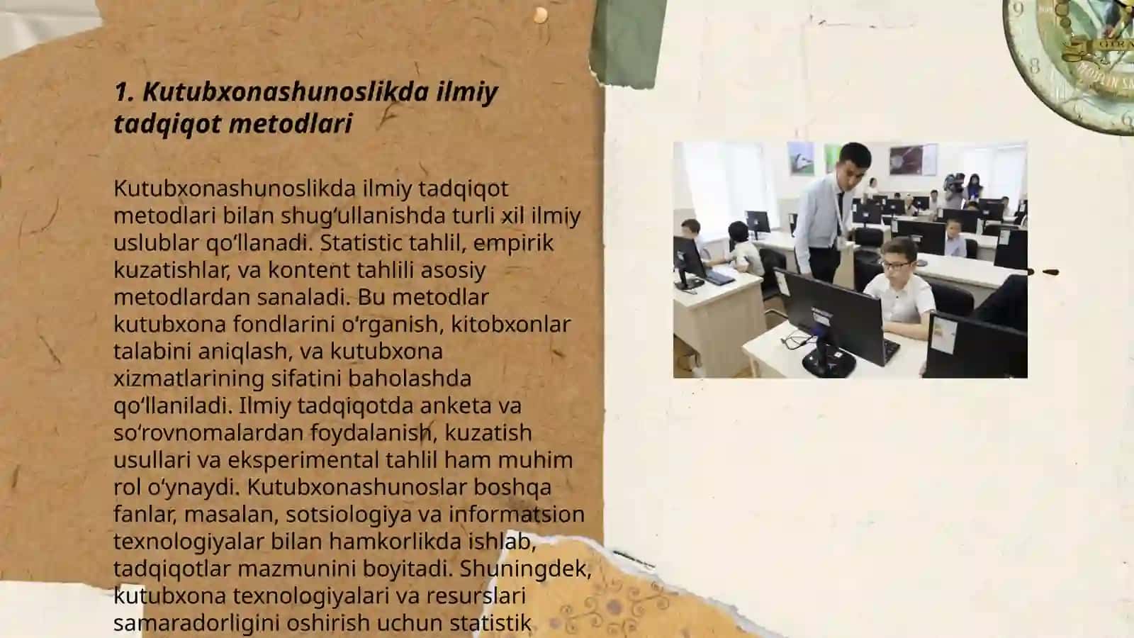 Kutubxonashunoslikda ilmiy tadqiqot metodlari 3