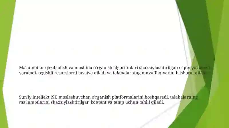 Individualizatsiyalashgan o'qitish texnologiyalari 3