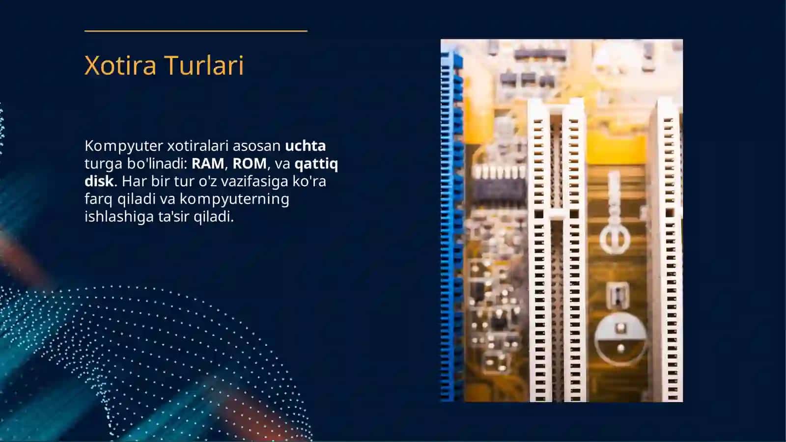 Kompyuter Xotira Turlari: Tushuncha va Qo'llanilishi 3