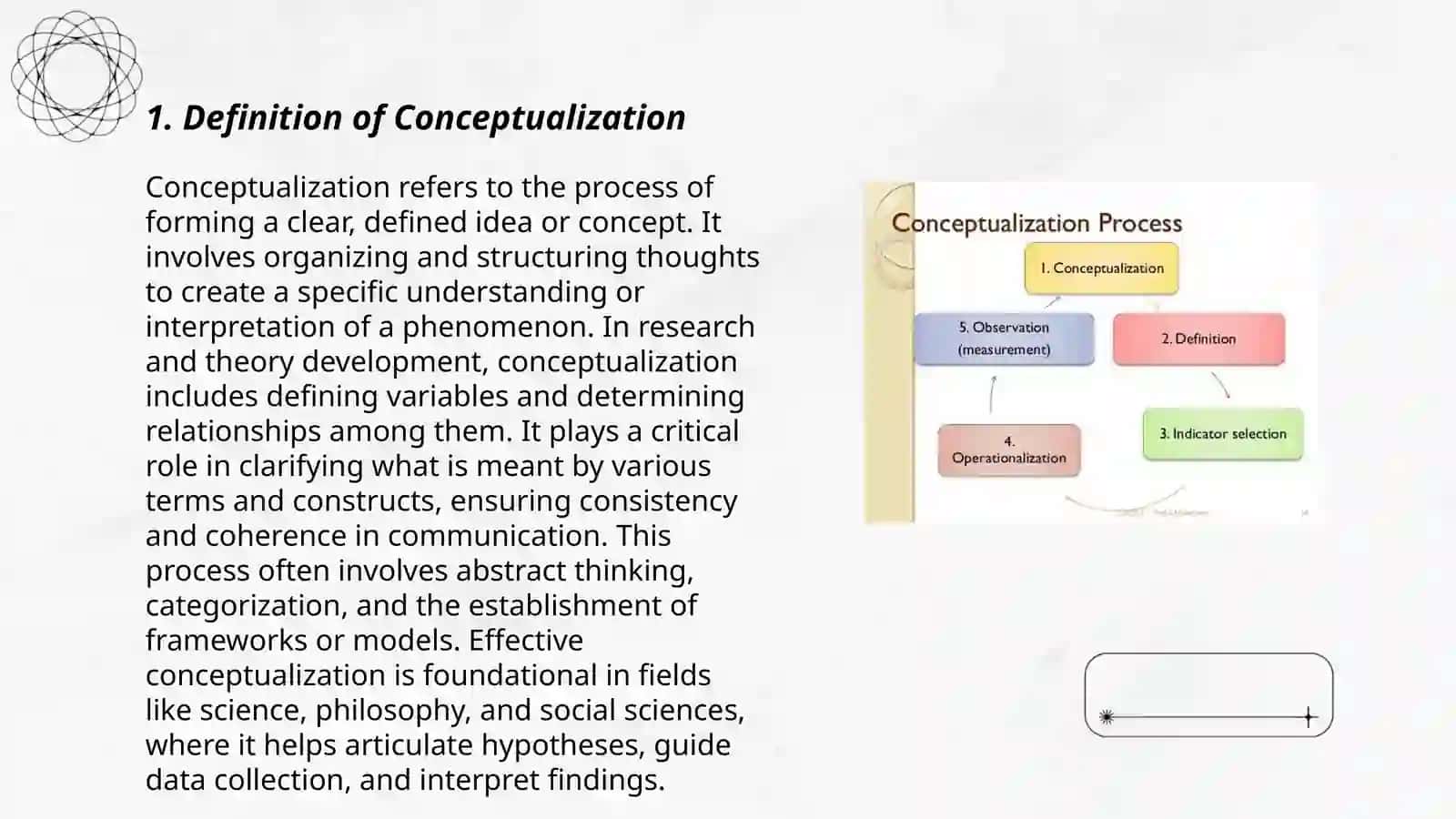 Conceptualization and conceptual structure 3