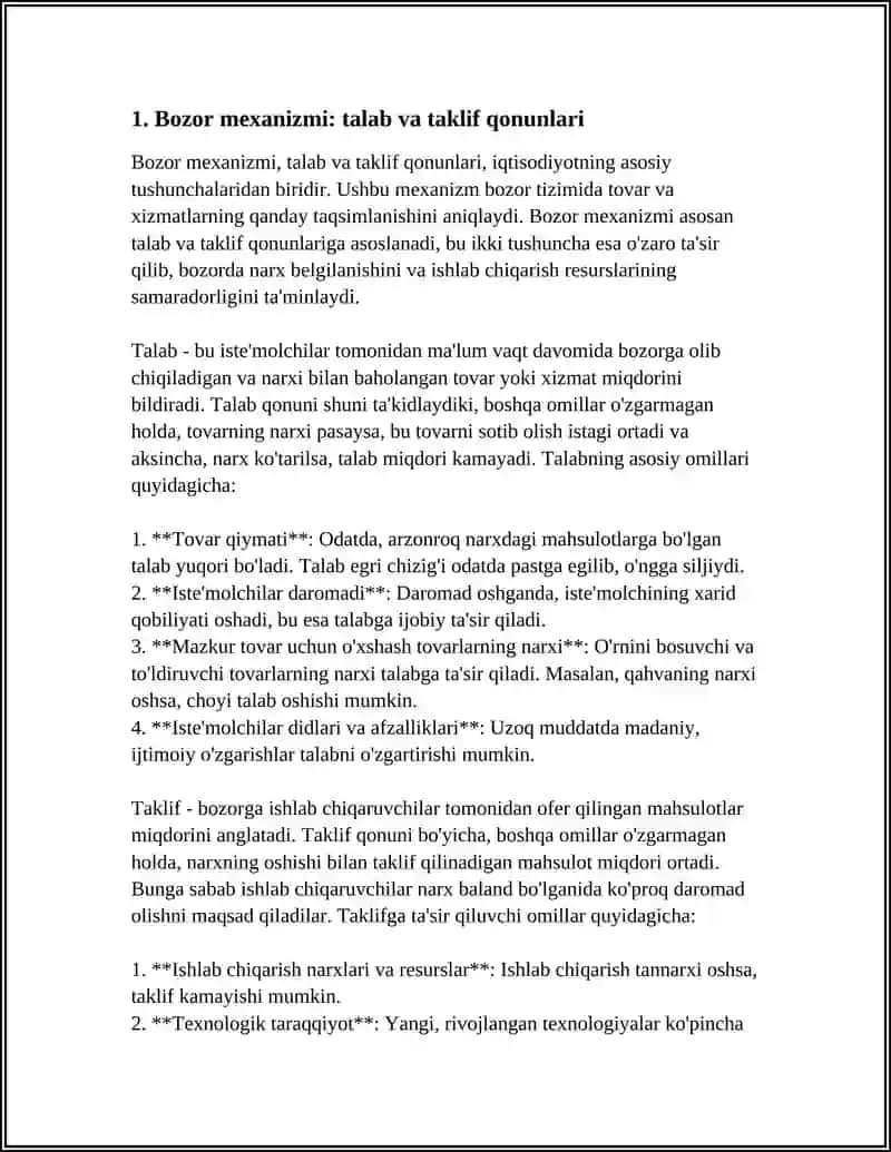 ZAMONAVIY BOZOR IQTISODIYOTINING XUSUSIYATLARI 3