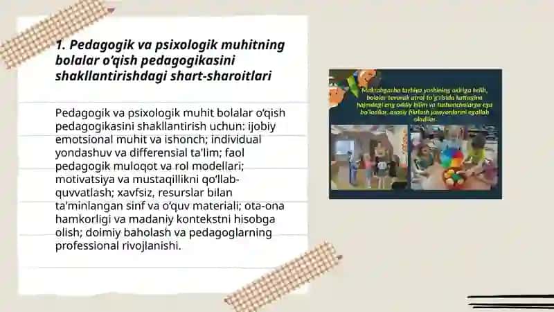Bolalar o‘qish pedagogikasini shakllantirishning shart-sharoitlari 3