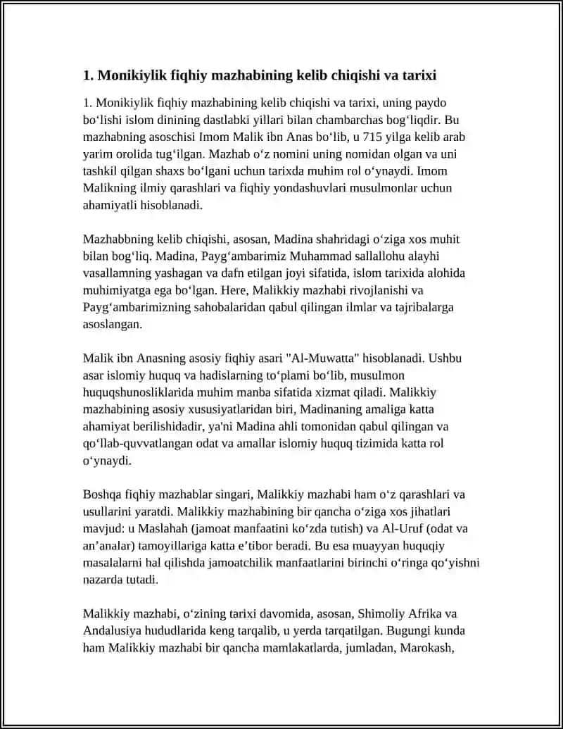 Monikiylik fiqhiy mazhablari: Monikiylik 3