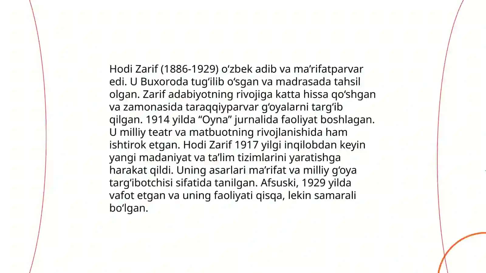 Hodi Zarif oʻzbek folklorshunosligining asoschisi Ibragimova Nilufar 3
