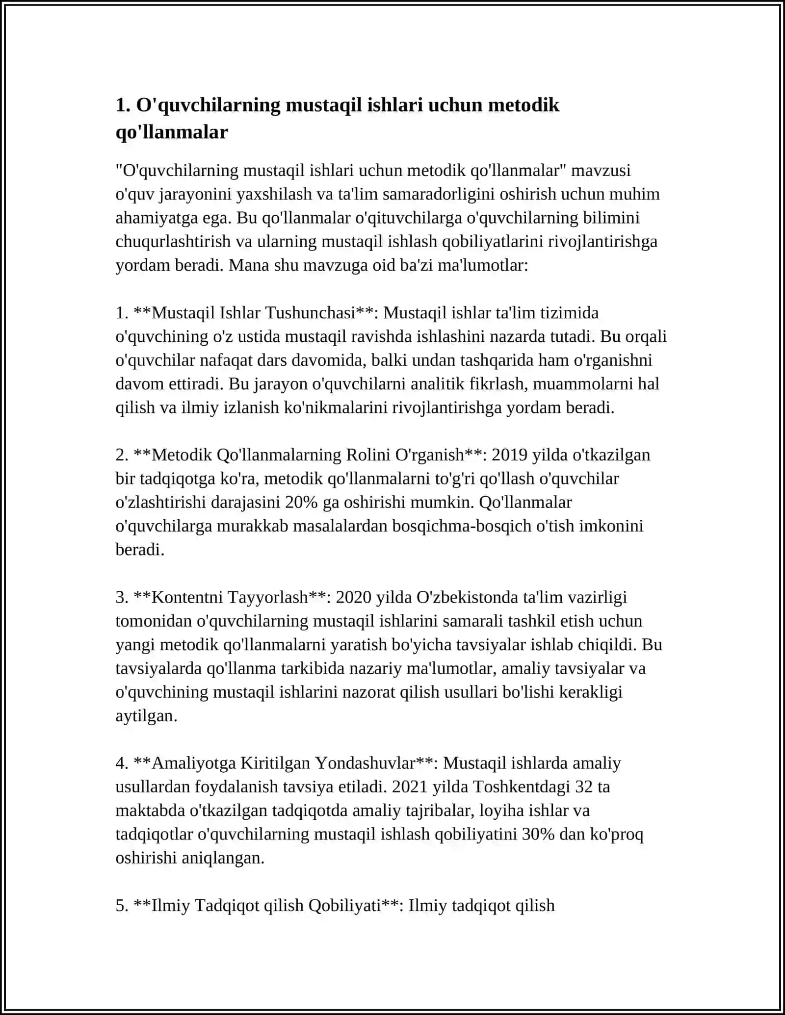 O'quvchilarning Mustaqil Ishlari Uchun Metodik Qo'llanmalar 3