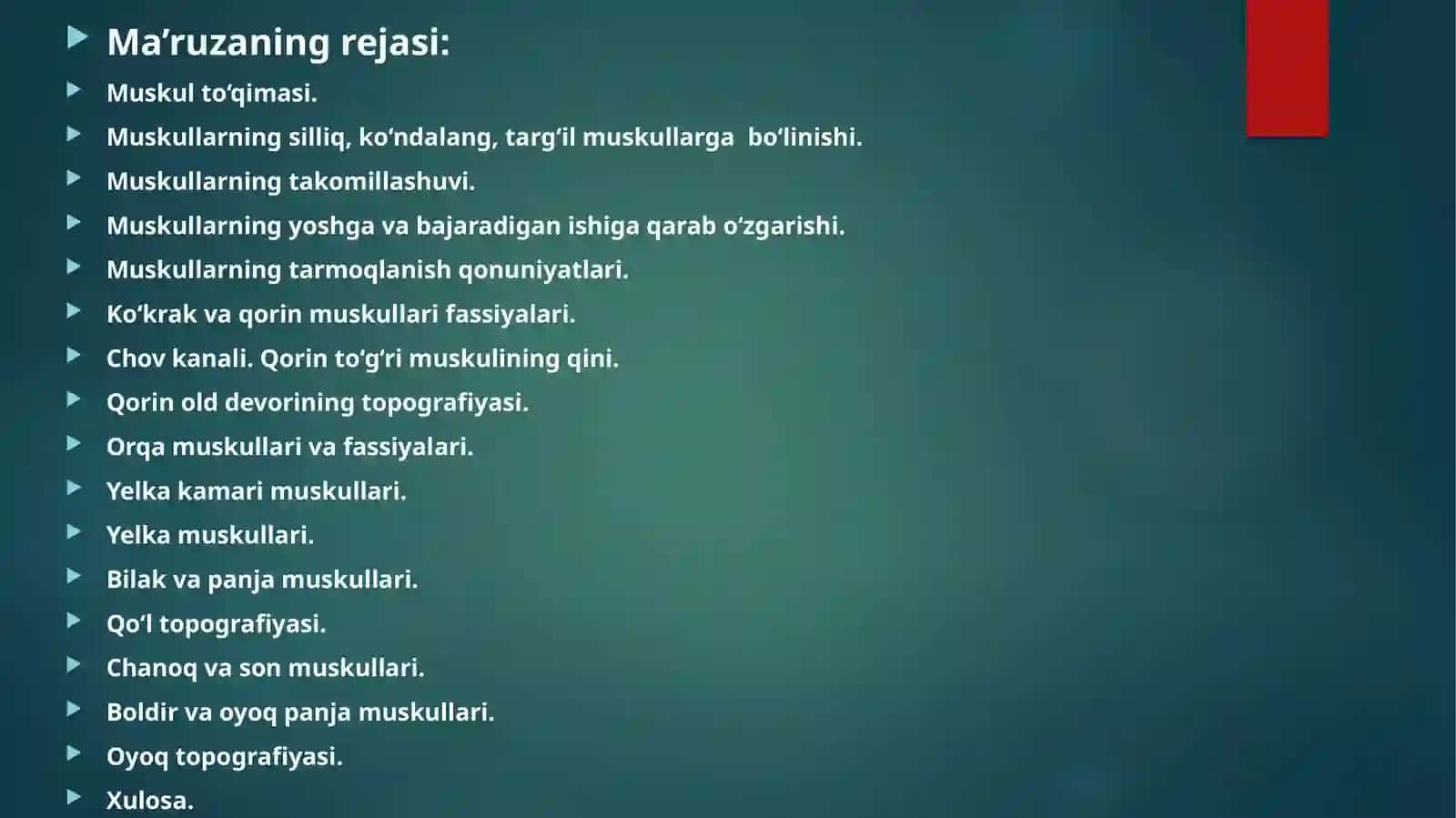 Mushaklar anatomiyasi 3