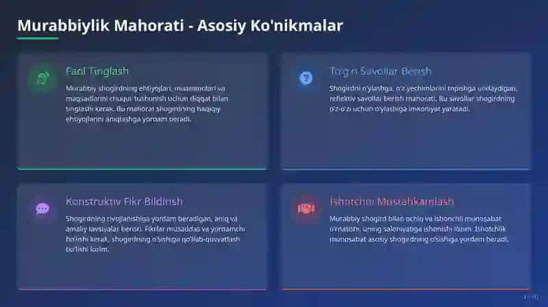 Murabbiylik, Martaba va Iste'dodlarni Boshqarish mavzusida slayd taqdimot 3