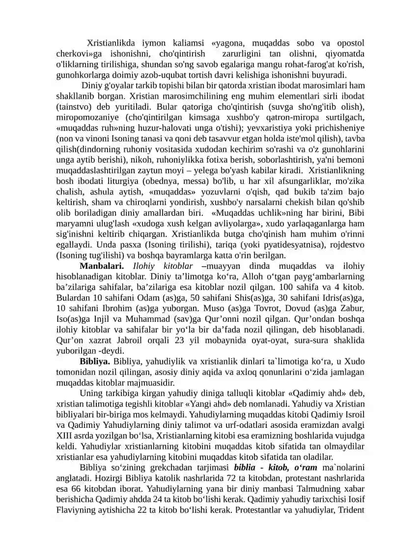 XRISTIANLIK DINI 3