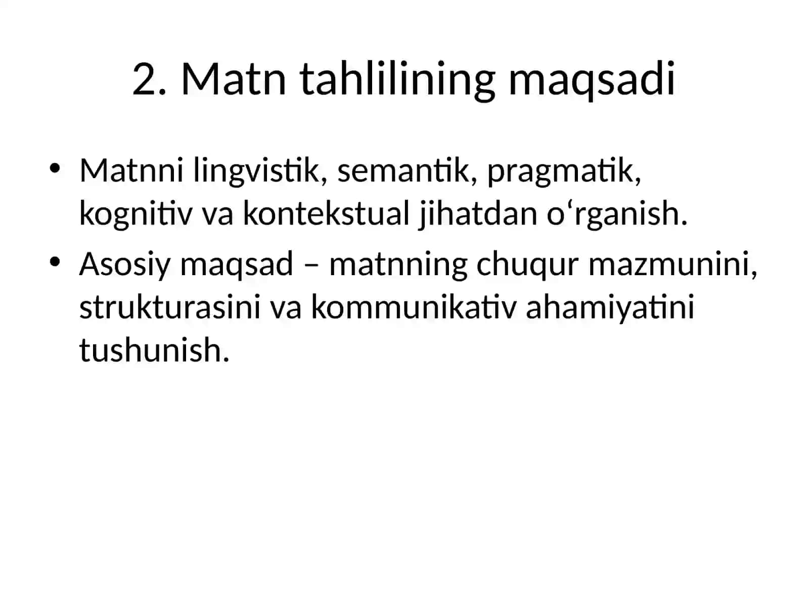 Matn tahlili metodlarining umumiy tushunchasi 3