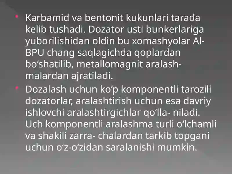 Omuxta yem sifatini baxolashda asosiy ko’rsatkichlarni aniqlash 3