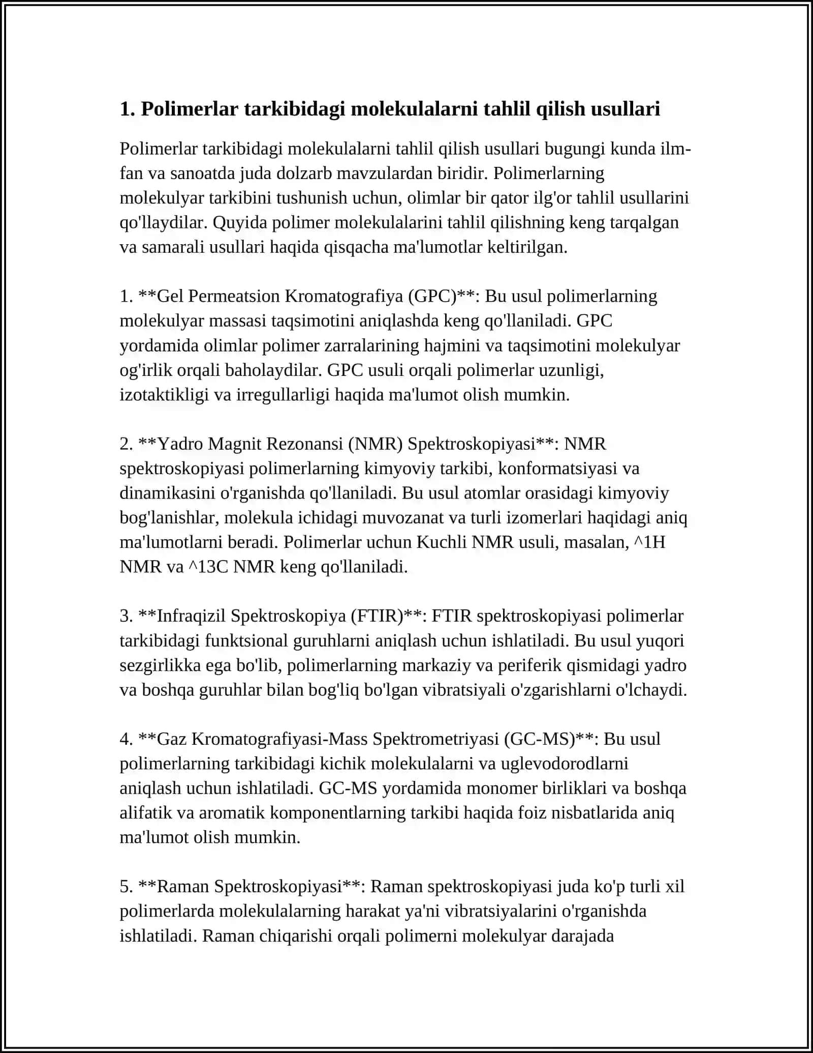 POLIMERLARNING POLIDISPRESLIGINI ANIQLASH 3