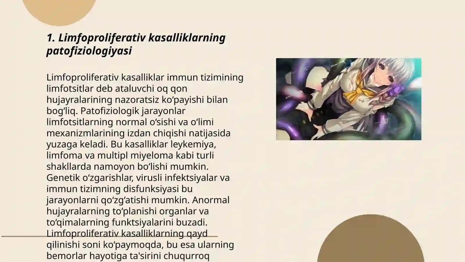 Ogiz boshligida limfoproliferativ va qon tomir kasalliklarini namoyon bòlish xususiyatlari 3