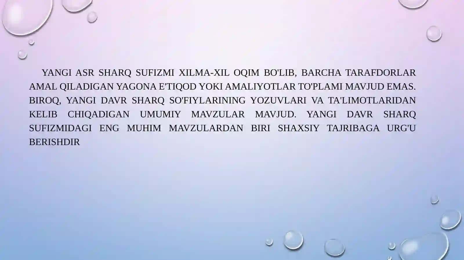 Yangi asr sharq sufizmi 3