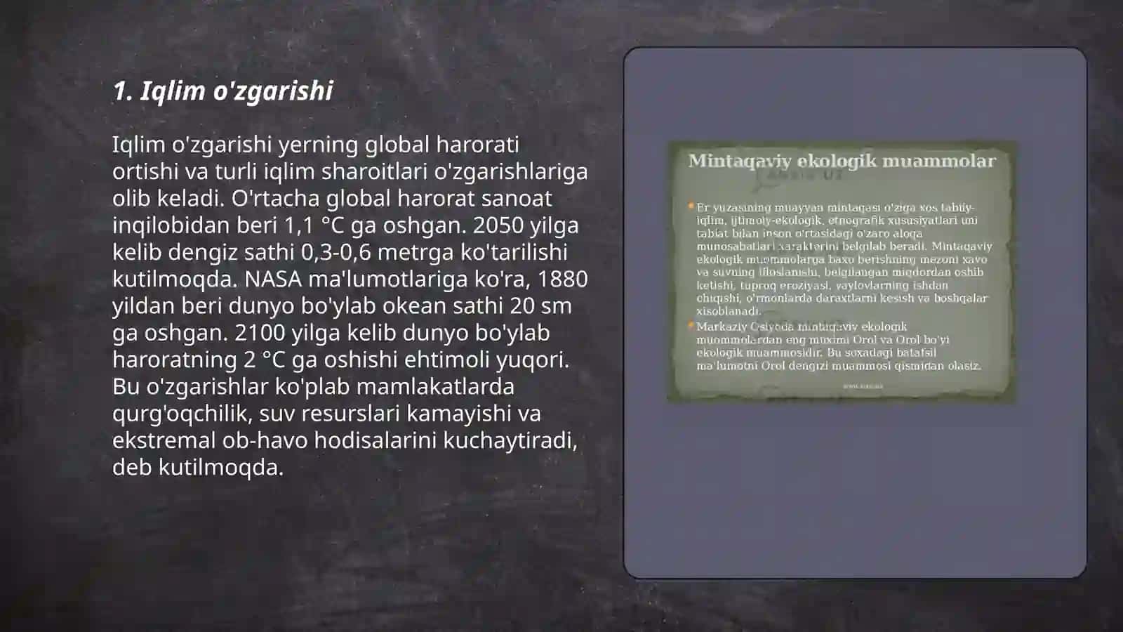 Ekologiya va tabiatni asrash 3