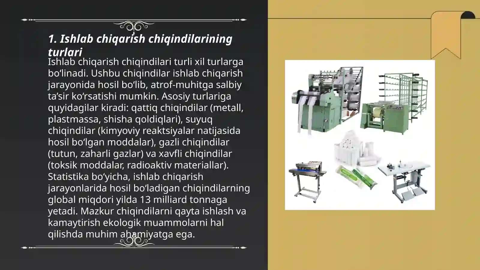 Ishlab chiqarishda chiqindilarni boshqarishning asosiy holatlari 3