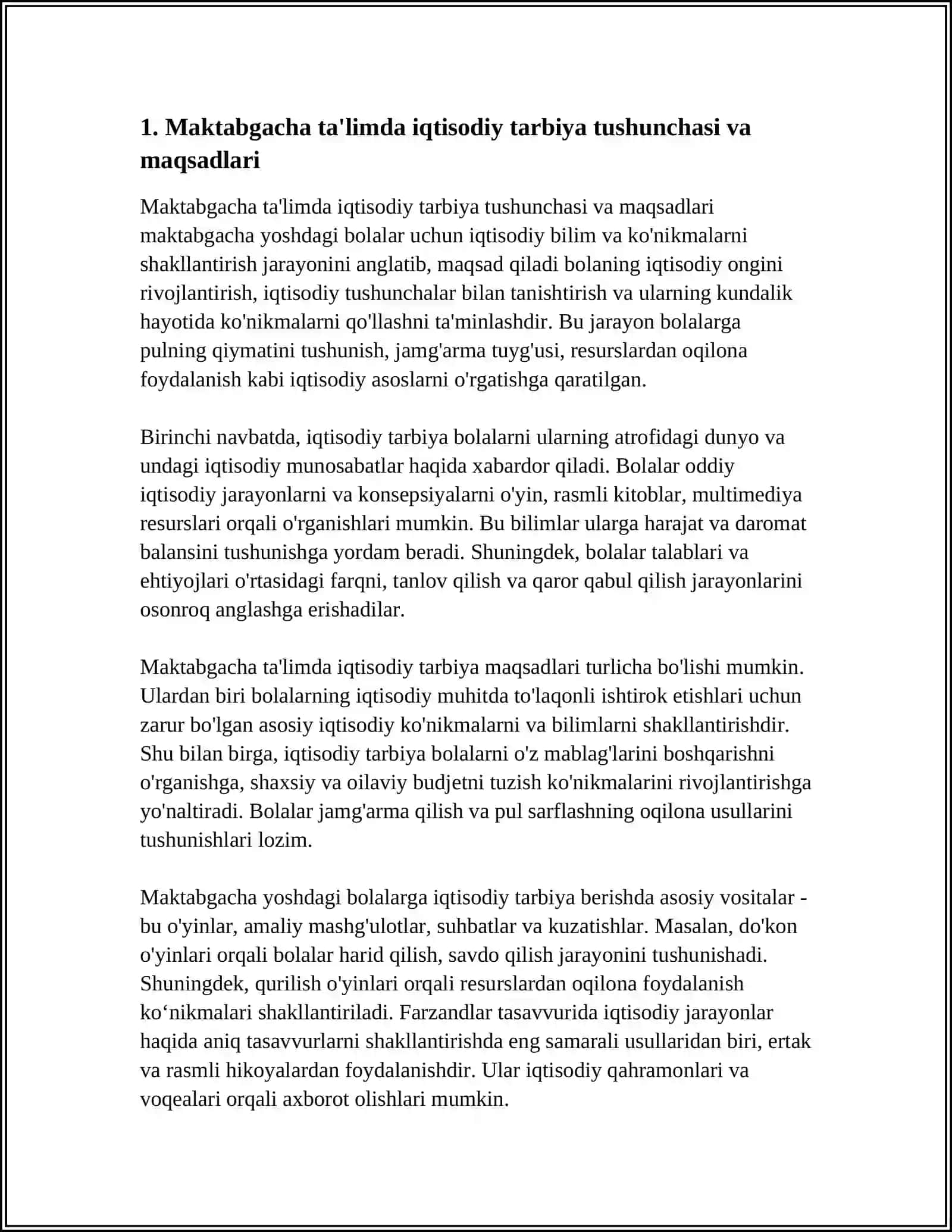 MAKTABGACHA TA'LIM TASHKILOTLARIDA IQTISODIY TARBIYANI TASHKIL ETISH VOSITALARI 3