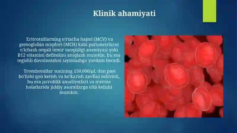 Qon hujayralari va shaklli elementlari 3