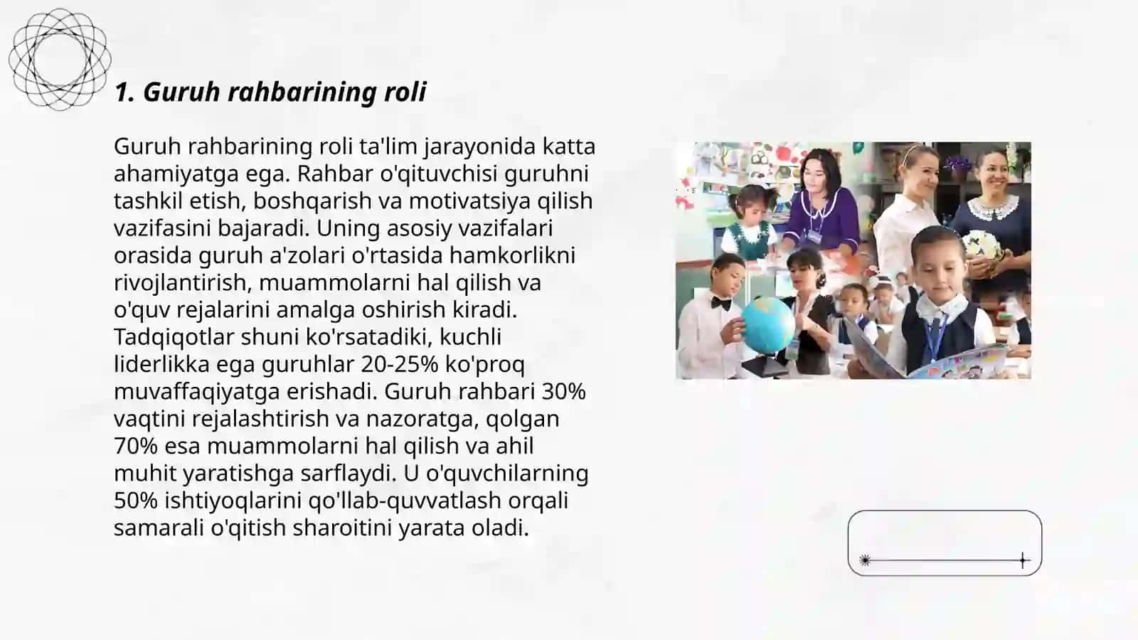 O'quvchilarning bilish faolligini taraqqiy ettirishda guruh rahbarining vazifasi 3