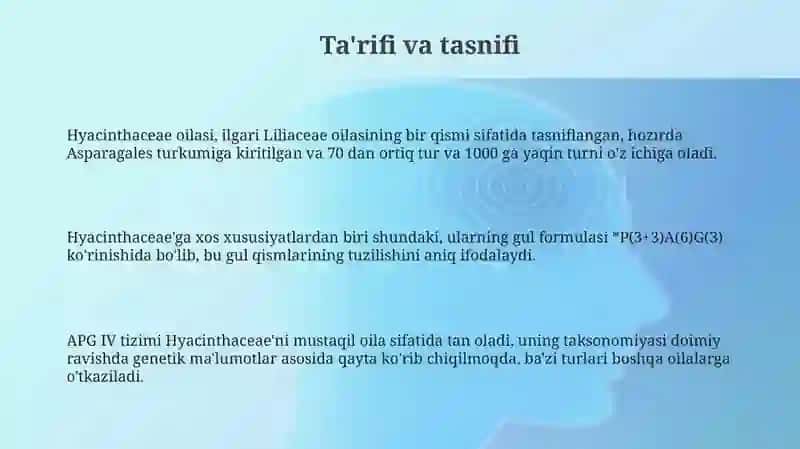 Geyrandoshlar oilasi o'simlik turi 3