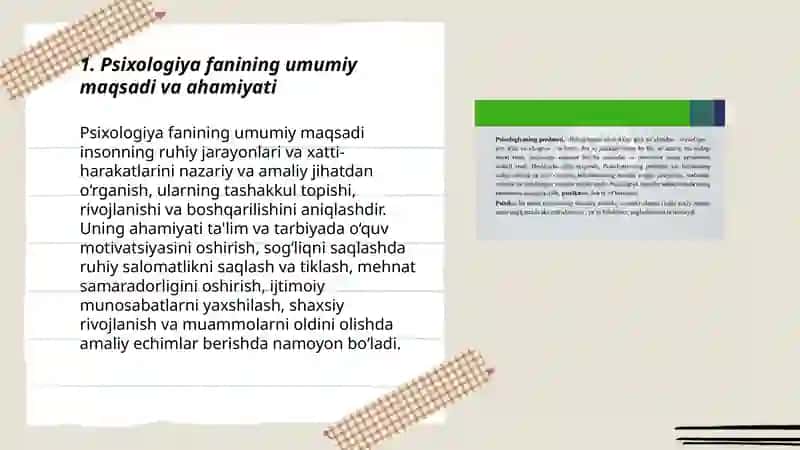 Psixologiya fanining maqsad va vazifalari 3